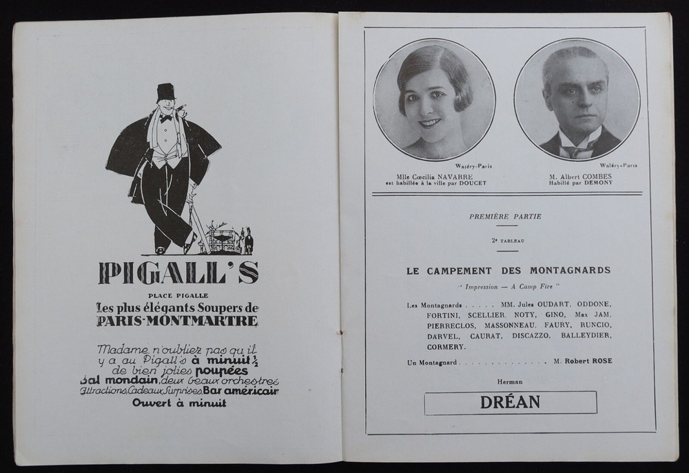 1920 MOGADOR Rose Marie Art Deco Style Program