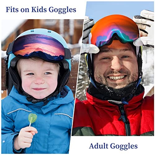 2 Pieces Ski Goggle Cover Microfiber Protective Ski Snowboard Mountain