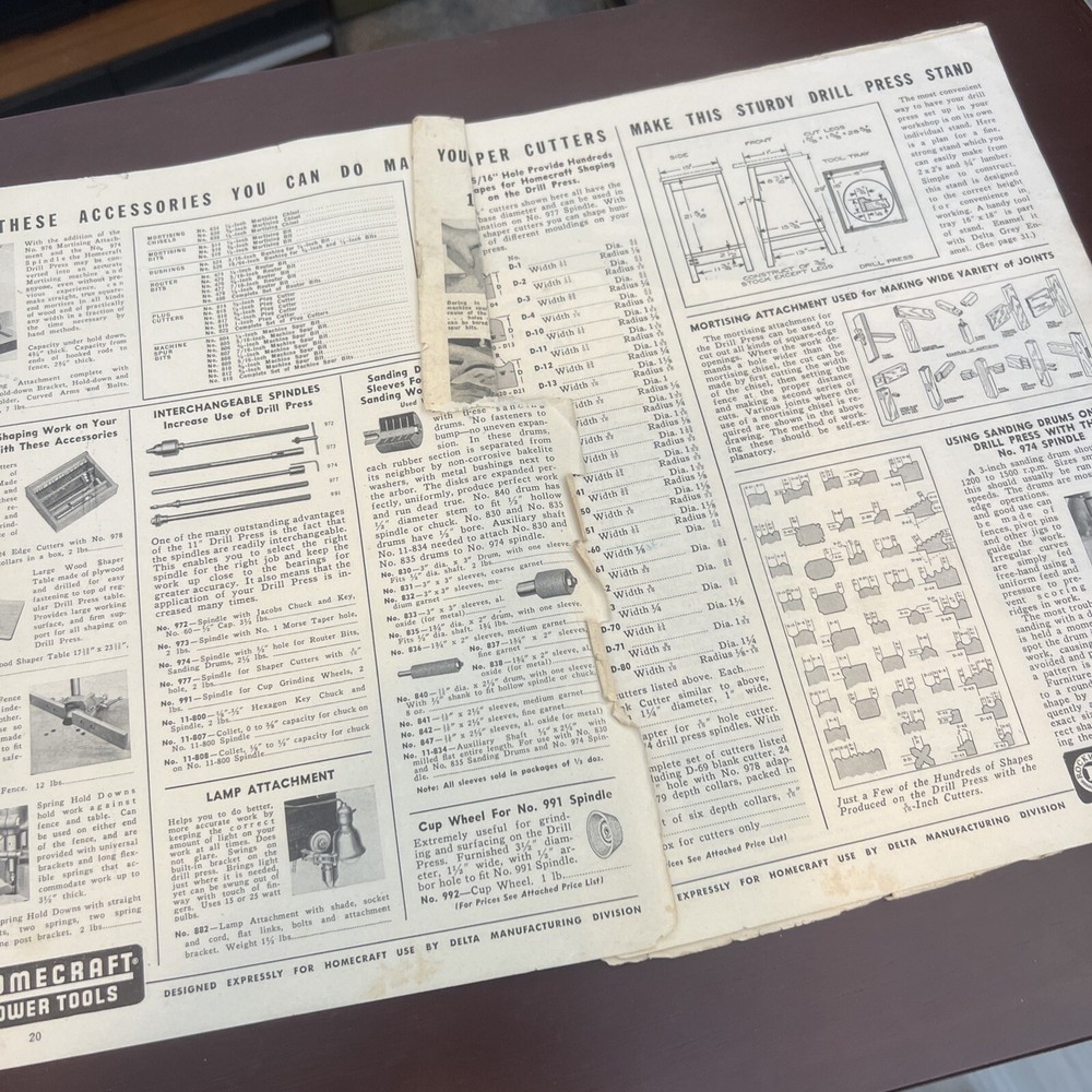 Homecraft Power Tools Catalog Without Cover