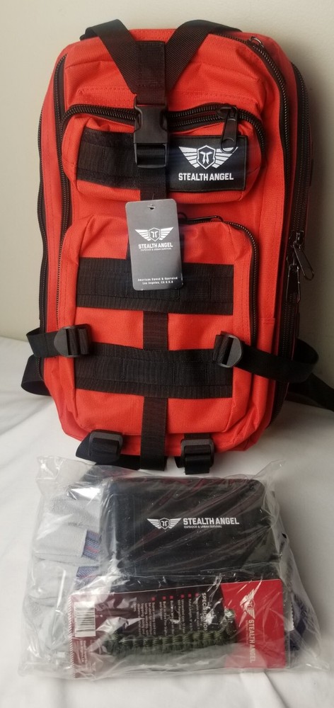 Stealth Angel Survival Backpack Emergency Survival Kit - New Not Complete.
