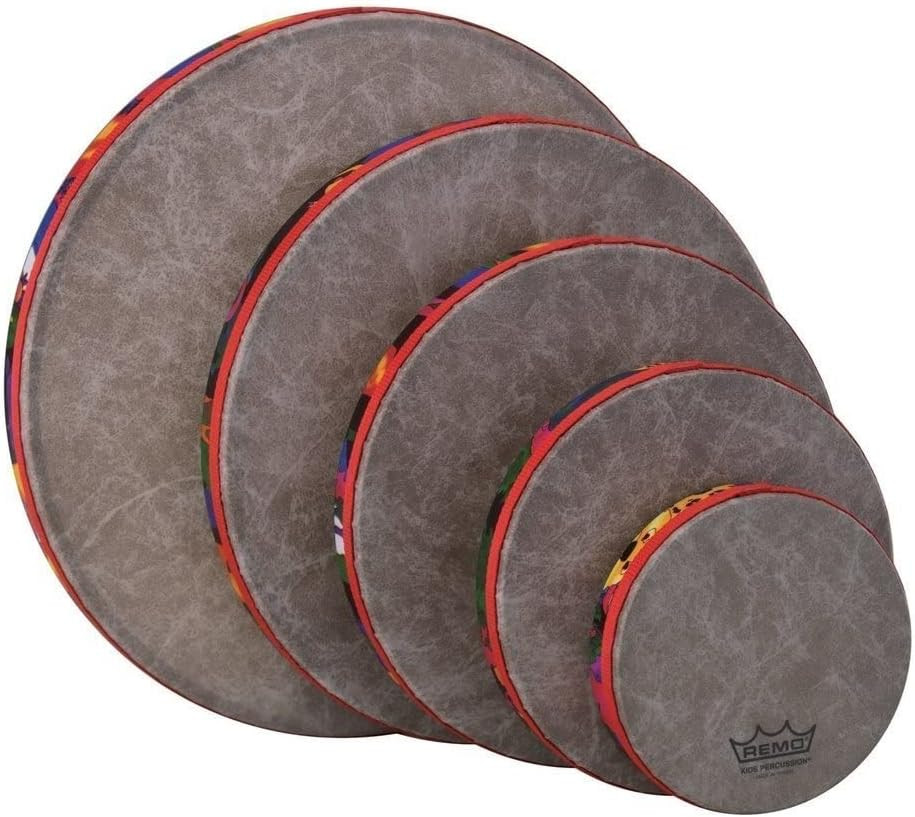 KD-0500-01 Kids Percussion Frame Drum Pack - Fabric Rain Forest