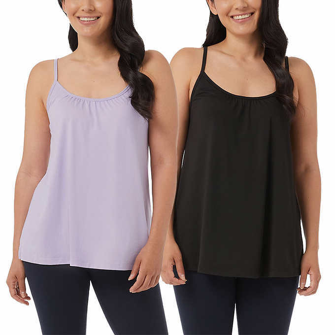 32 Degrees Ladies' Bra Top Cami, 2-pack I A13
