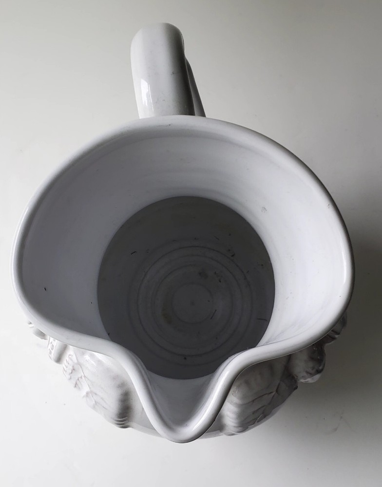 White Ceramic 8.25" Pitcher Made in Italy
