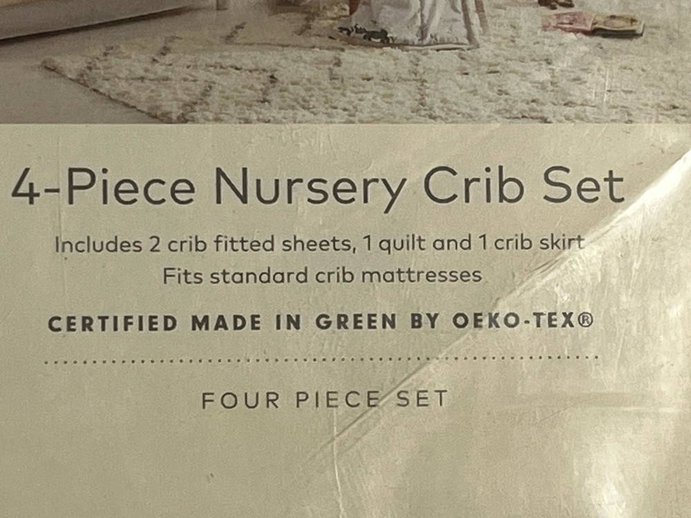 CLOUD ISLAND 4-PC NURSERY CRIB SET