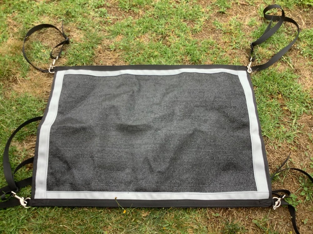 Ecotak yard/stable/gate/stall guard - Black & Silver Ecotak