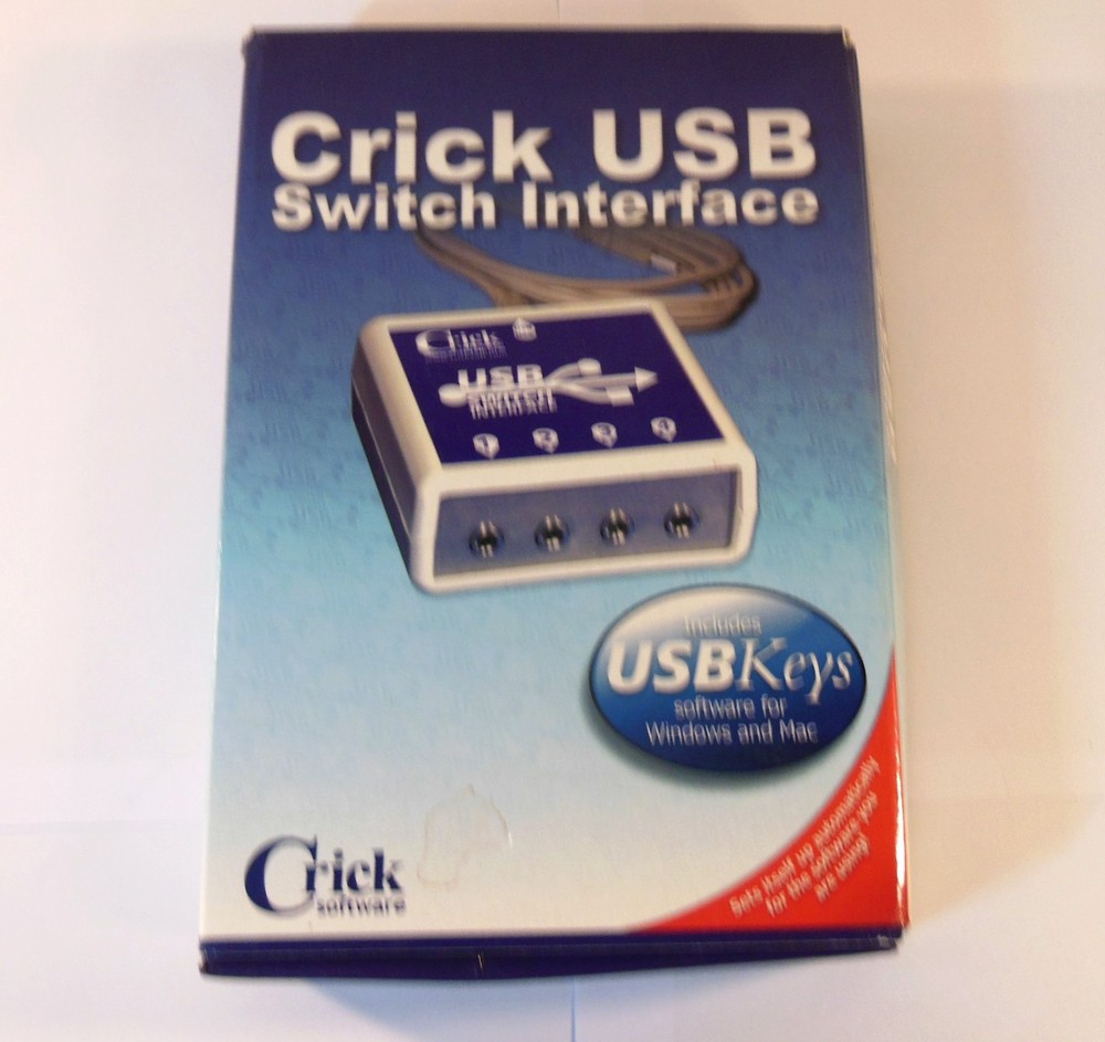 CRICK USB Switch Interface, New Old Stock w/ Software, Cable & User Guide, Nice
