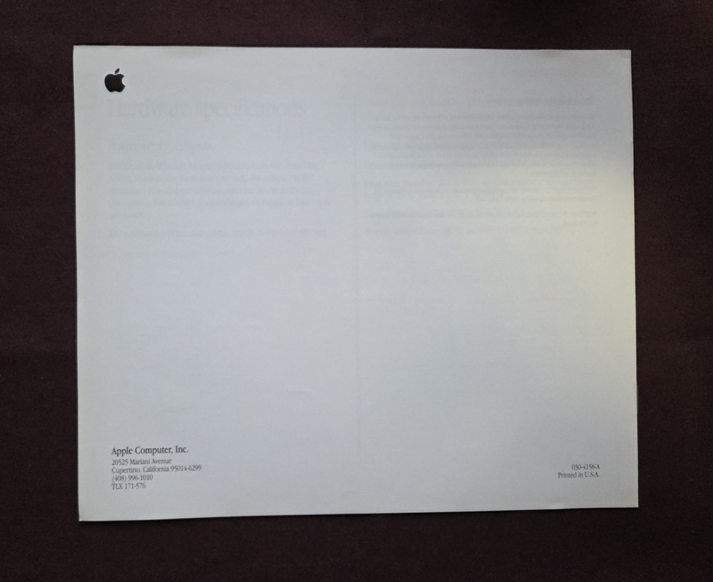 Apple Express Fax/Modem User's Guide 1993