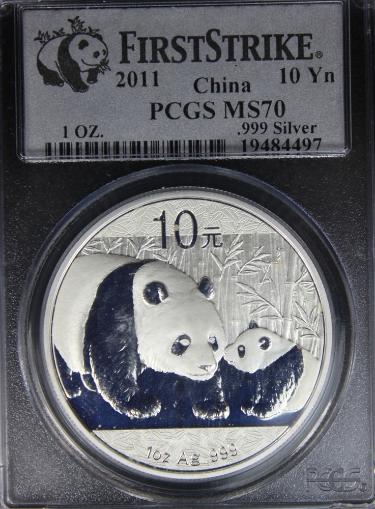 2011 MS70 Silver Panda First Strike PCGS 19484497
