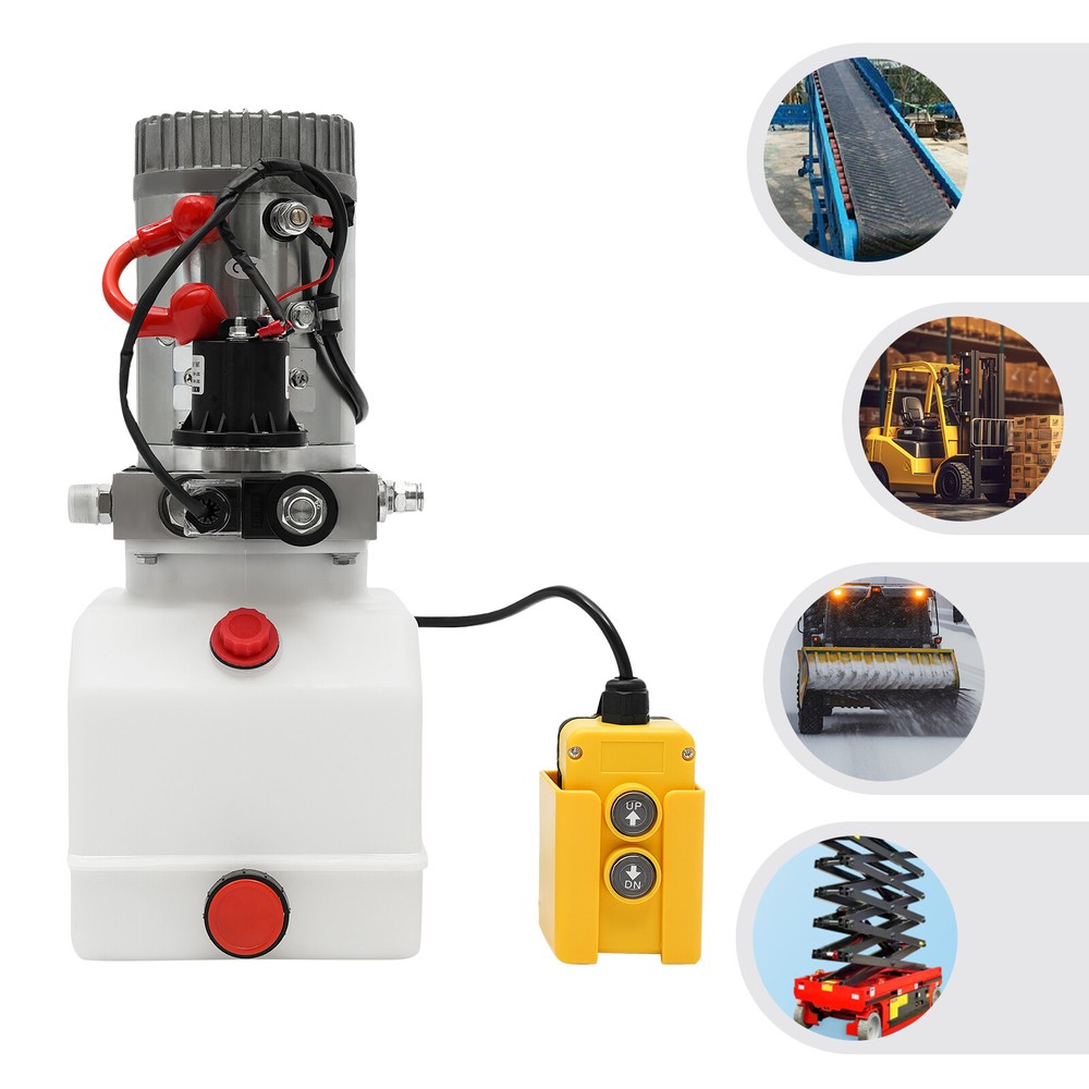 Electric Hydraulic Pump 12V Compact Power Unit with Remote Control
