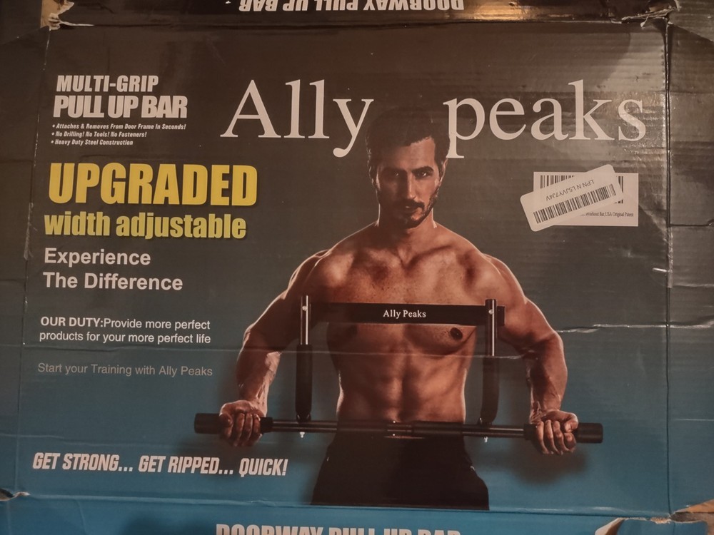 Ally Peaks Doorway Pull Up Bar, Multi-Grip, Thickened Steel.