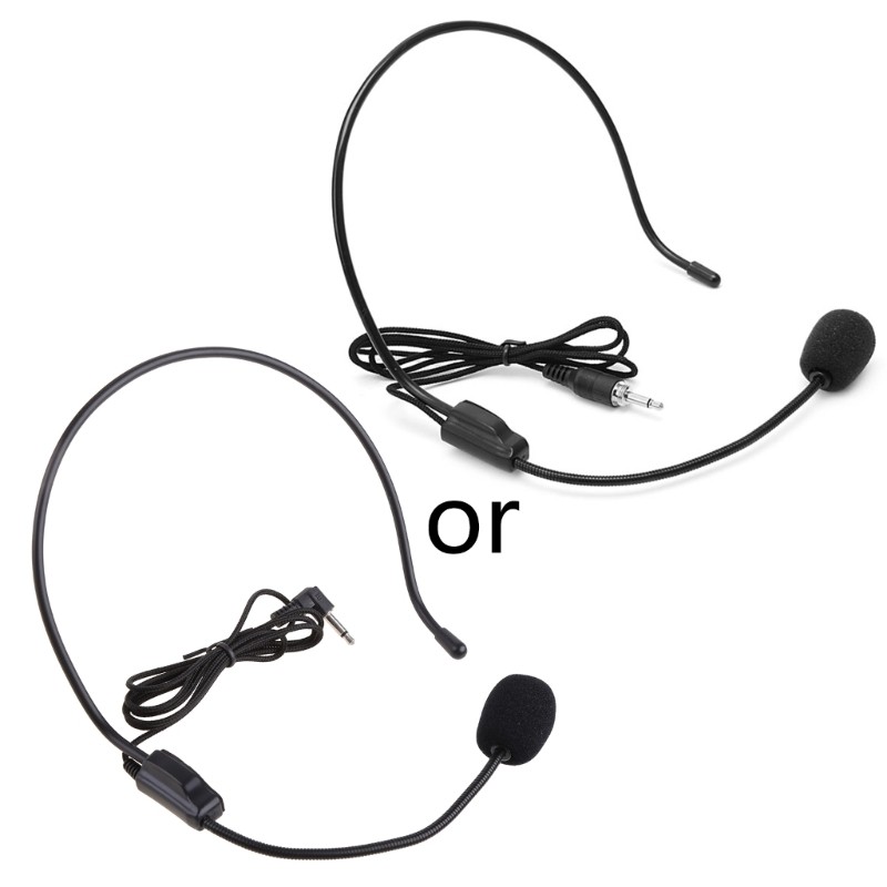 Professional 3.5MM Wired Microphone Headset Studio Speaker Voice Amplifier