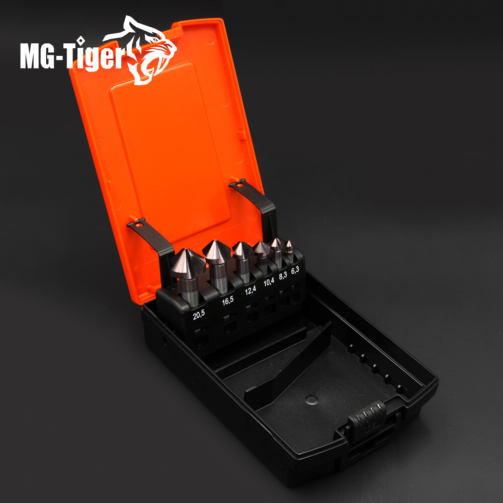 Solid Carbide DIN335C Countersink 6PCS