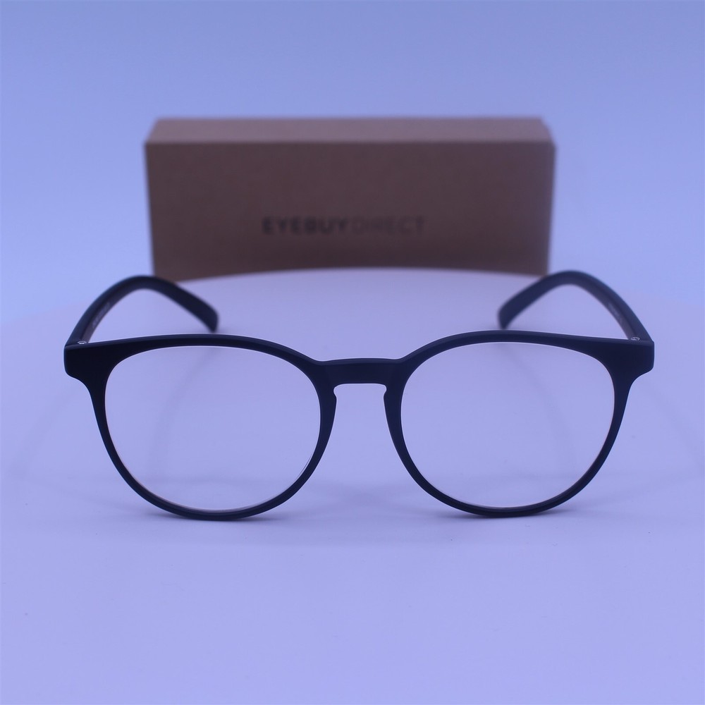 Eyebuydirect Chilling Black L 52-17-142 Eyeglasses FRAMES ONLY