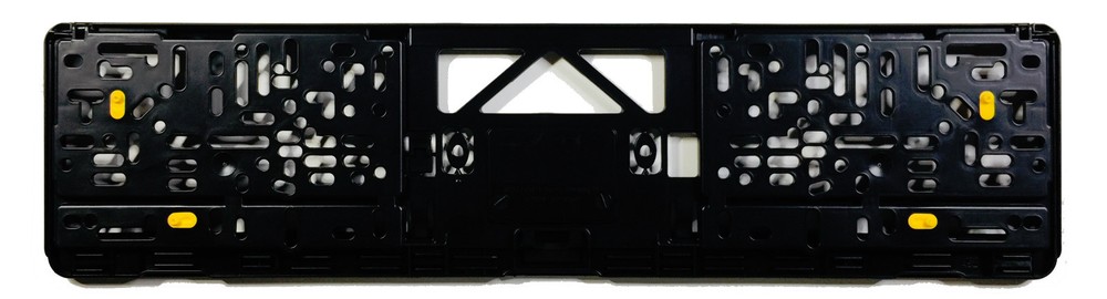 Premium German License Plate Frame - Evolution 3 - Black