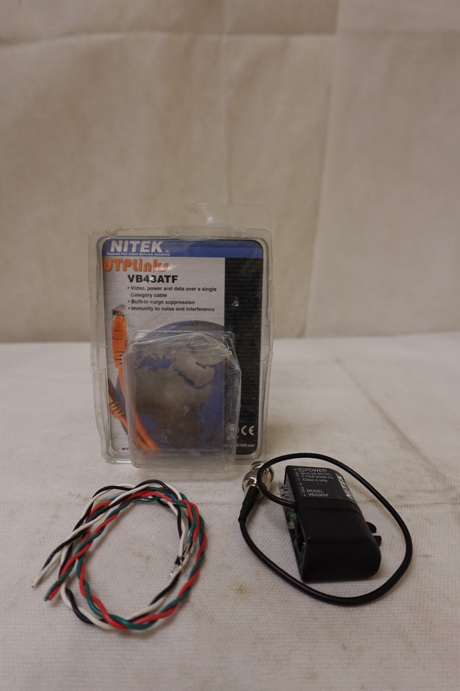 NITEK UTPLinks Video Balun Combiners for Twisted Pair VB43ATF ~ NOS