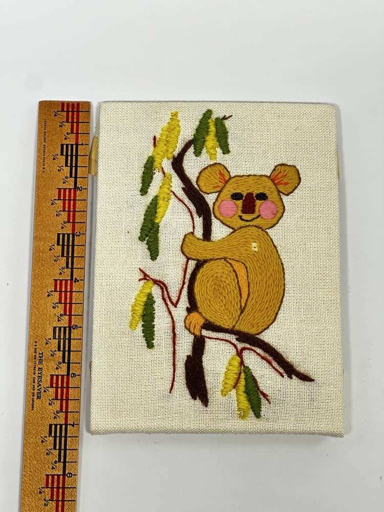 Vintage Embroidered Koala Bear 7" x 5"