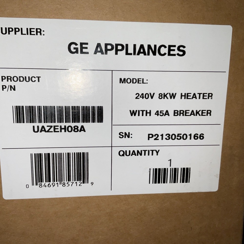 GE UAZEH08A Heater