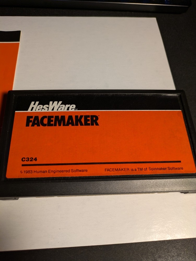Commodore Vic 20 HesWare Face Maker Computer Game Cartridge *No Box*