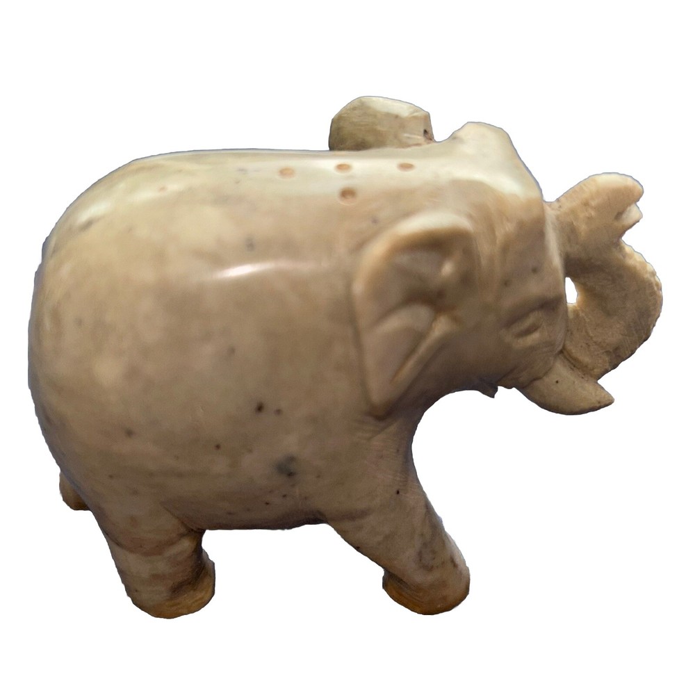 Elephant Trunk Up Stone Incense Holder