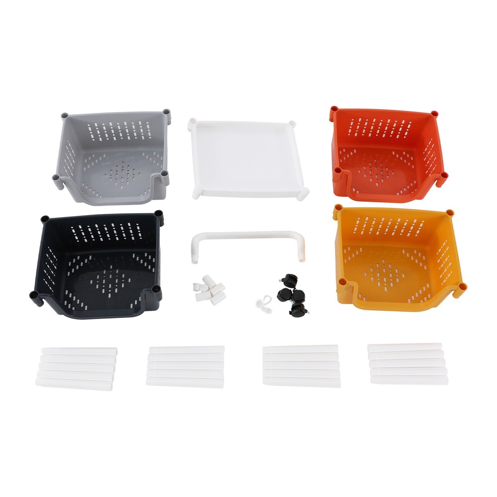 Floor-Standing Fruit Vegetable Storage Basket Kitchen Storage Basket Organizer