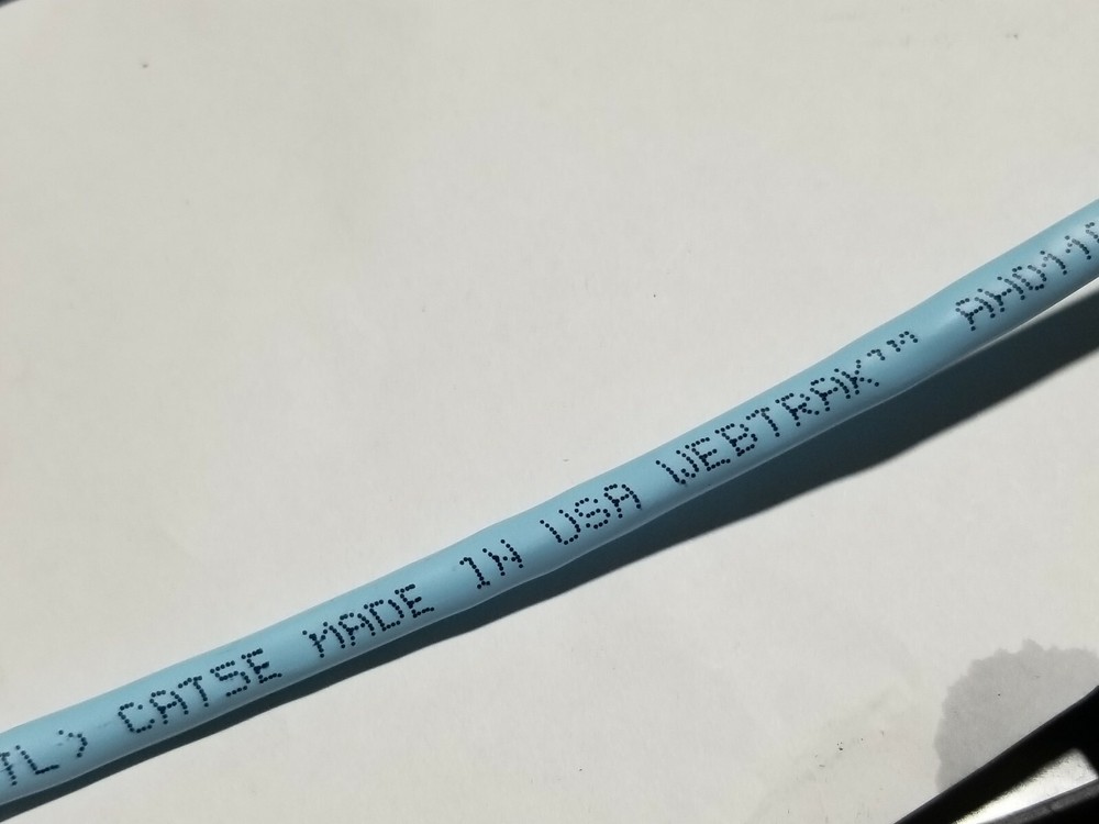 Commscope 1061C 24/4P Cat5E UTP Systemax PowerSUM Network Cable Light Blue/100ft