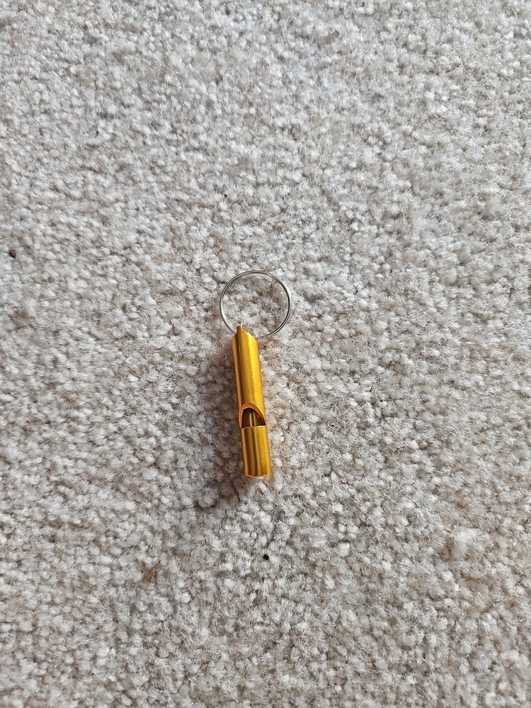 Extra Loud Aluminum Whistle Survival Keychain