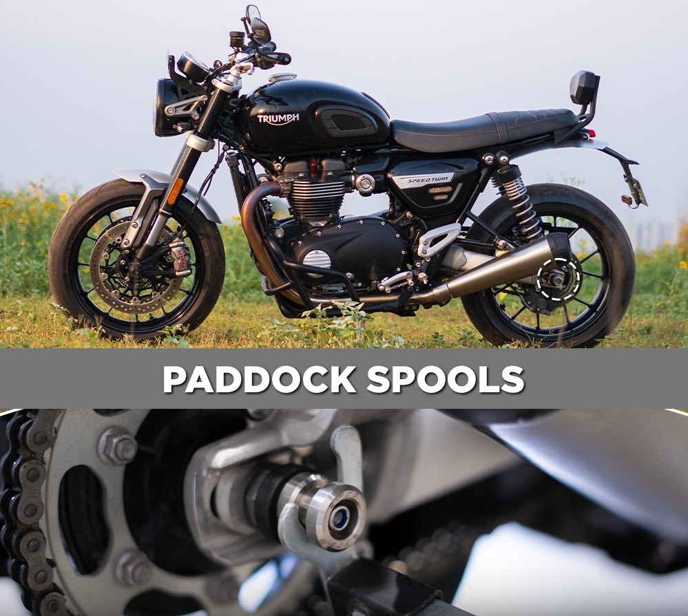 Rear Paddock Spools Fit for TRIUMPH STREET SCRAMBLER 900
