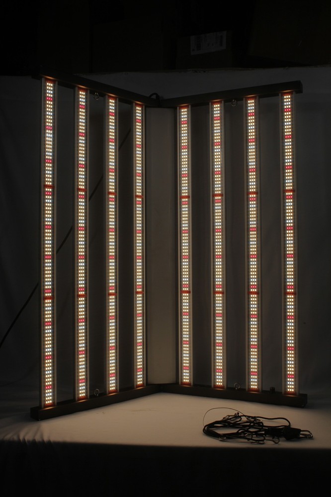 650w Full Spectrum LED Grow Light 8 bars Dimmable Hydroponics