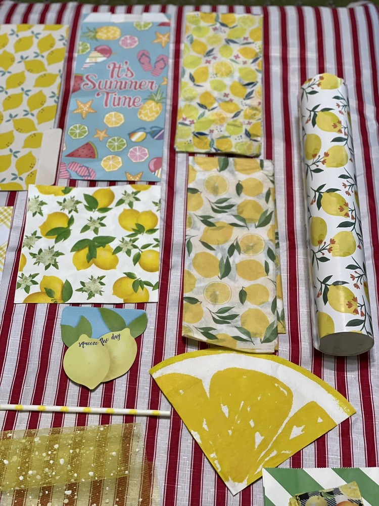 New Lemon Themed Junk Journal Kit