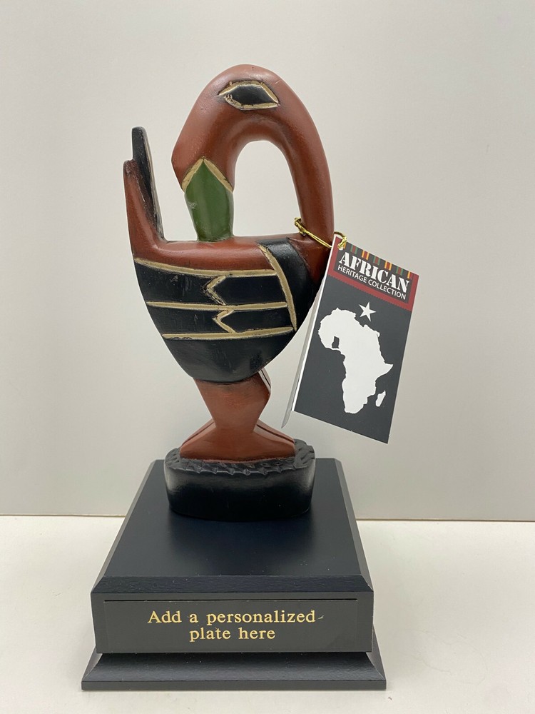 HAND-CRAFTED MULTICULTURAL SANKOFA RECOGNITION AWARD/TROPHY