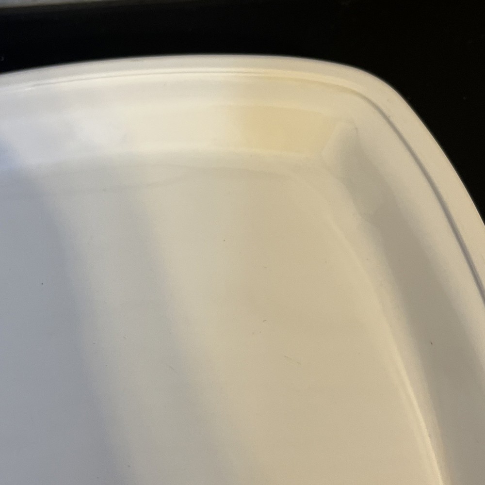 Litton Micro Browner White Ceramic Footed Rectangle for Kitchen Microwave