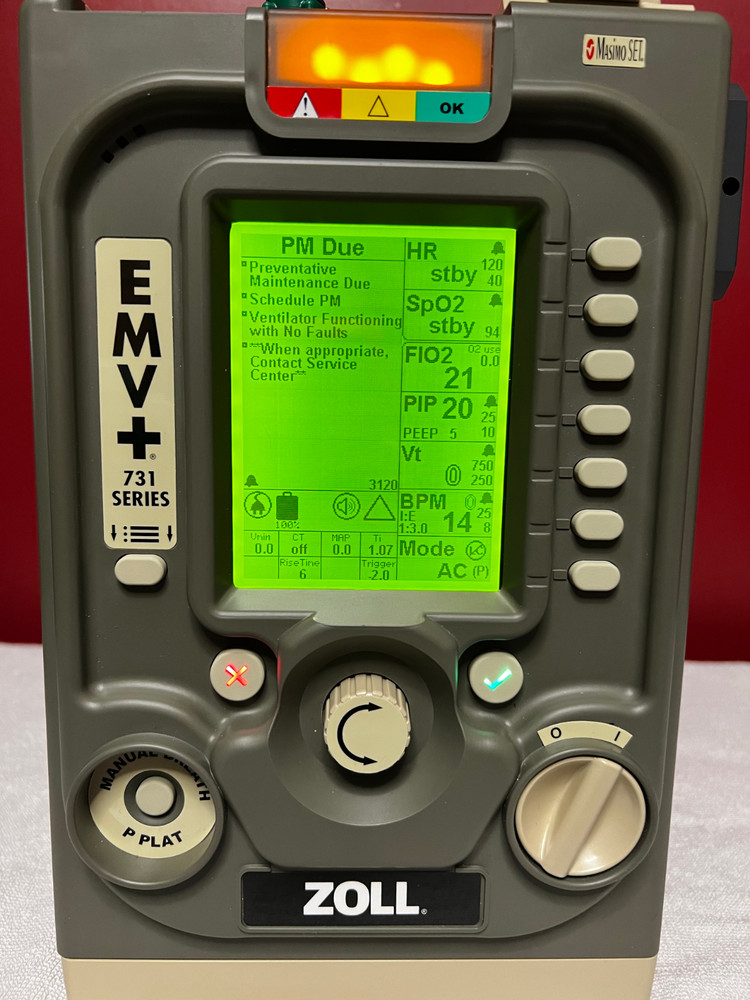 Zoll Ventilator EMV+ SpO2 / Masimo 731 Series (Needs PM)