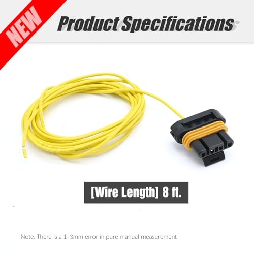 197-400 8Ft Plug Wire Pigtail Replacement for GM Alternators with 4 Pin Oval