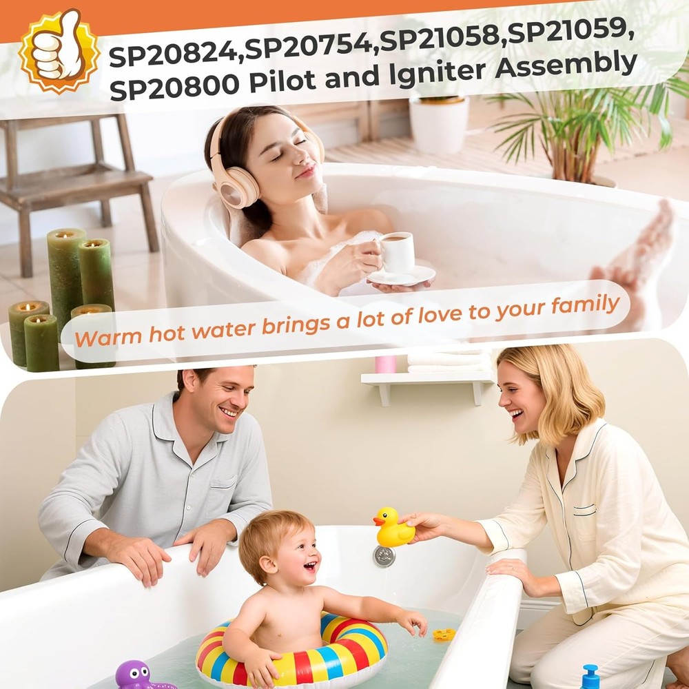 Pilot Assembly for Water Heater Parts Rheem Ruud Richmond SP21058 SP21059