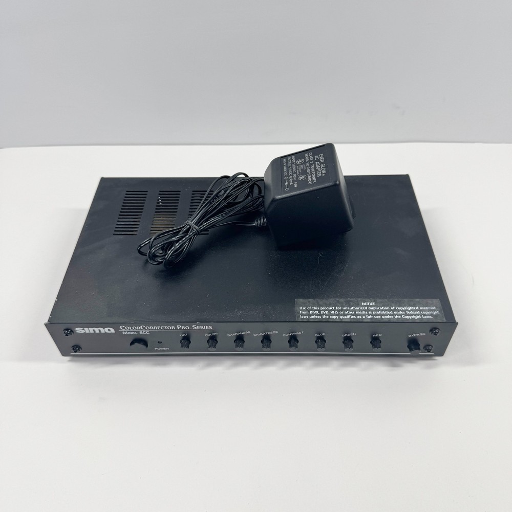 Sima SCC Video Color Corrector Pro Series w/ Power Supply Tested