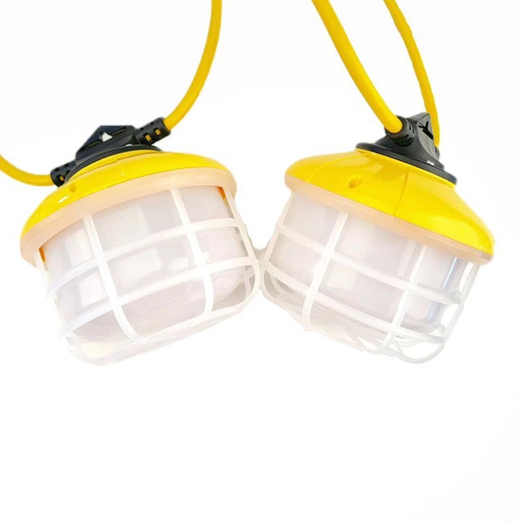 Industrial Construction String Lights Hanging Work Light Linkable 5000K