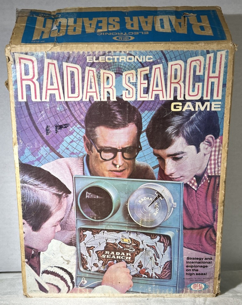 Vintage Ideal Electronic Radar Search Game Complete W/ Box Strategy
