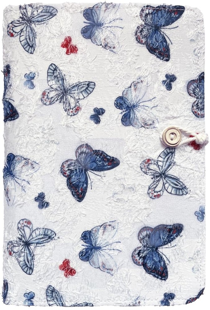 A5 Binder, 6 Ring Binder, Refillable Journal, Butterfly Notebook, Embroidered...