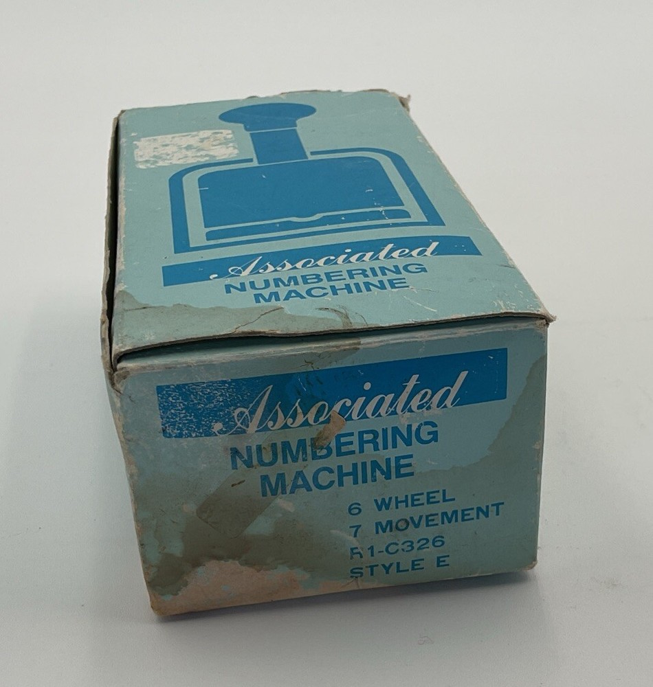 Vintage Associated Numbering Machine R1-C326, Style E