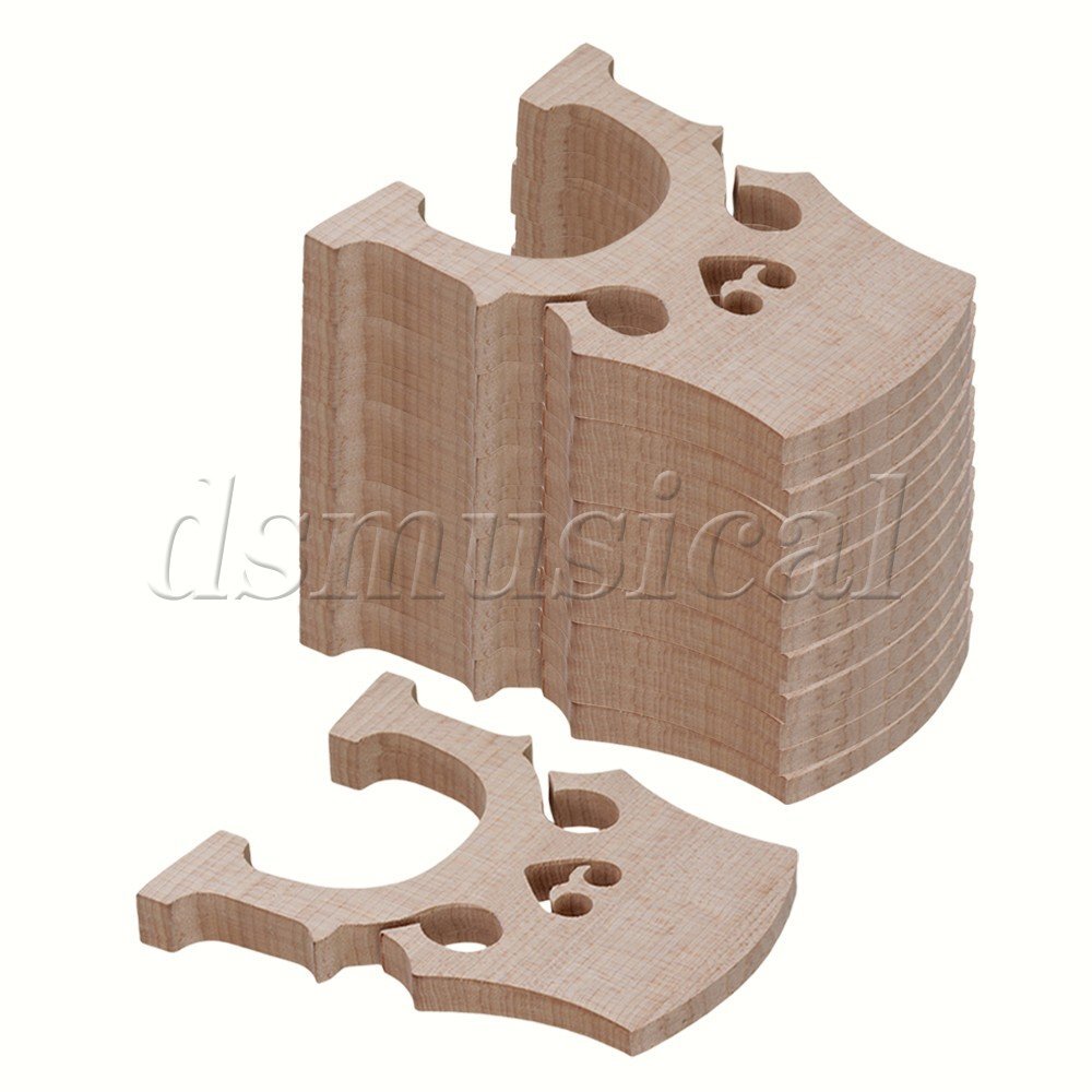 10 PCS 4/4 Maple Cello Bridge Replacement Cello Bridge for 4/4 Size