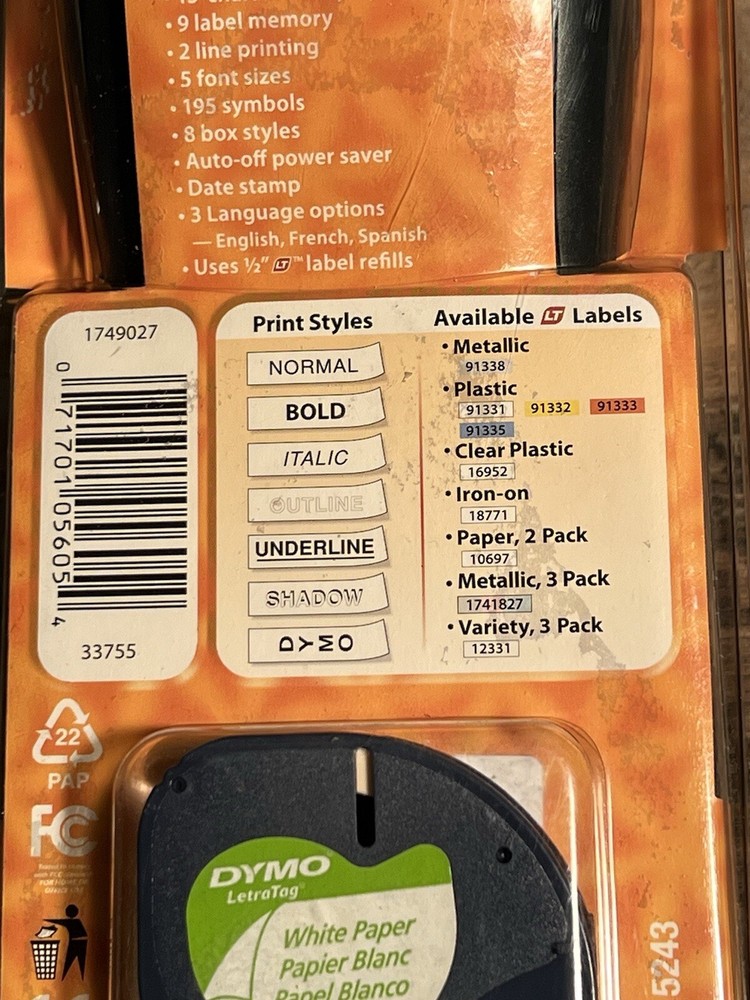 DYMO Personal Labelmaker LT 100 H