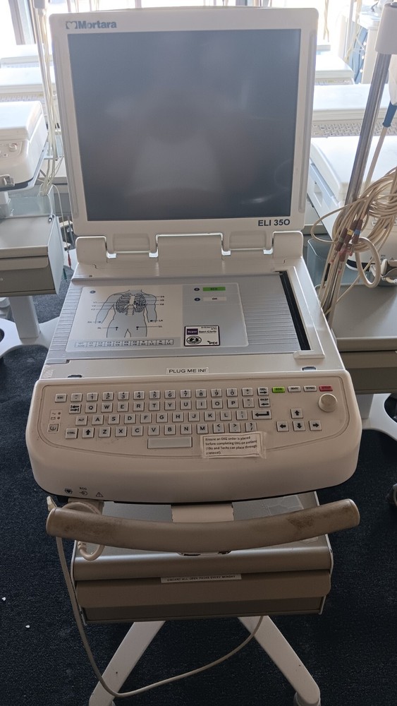 Mortara Eli 350 EKG/ECG Machine with Cart