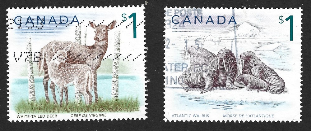 Canada 2005 #1688-89 High Values (Wildlife) - Used