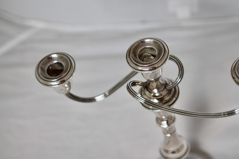 An American Silver Three-Light Candelabra, Gorham
