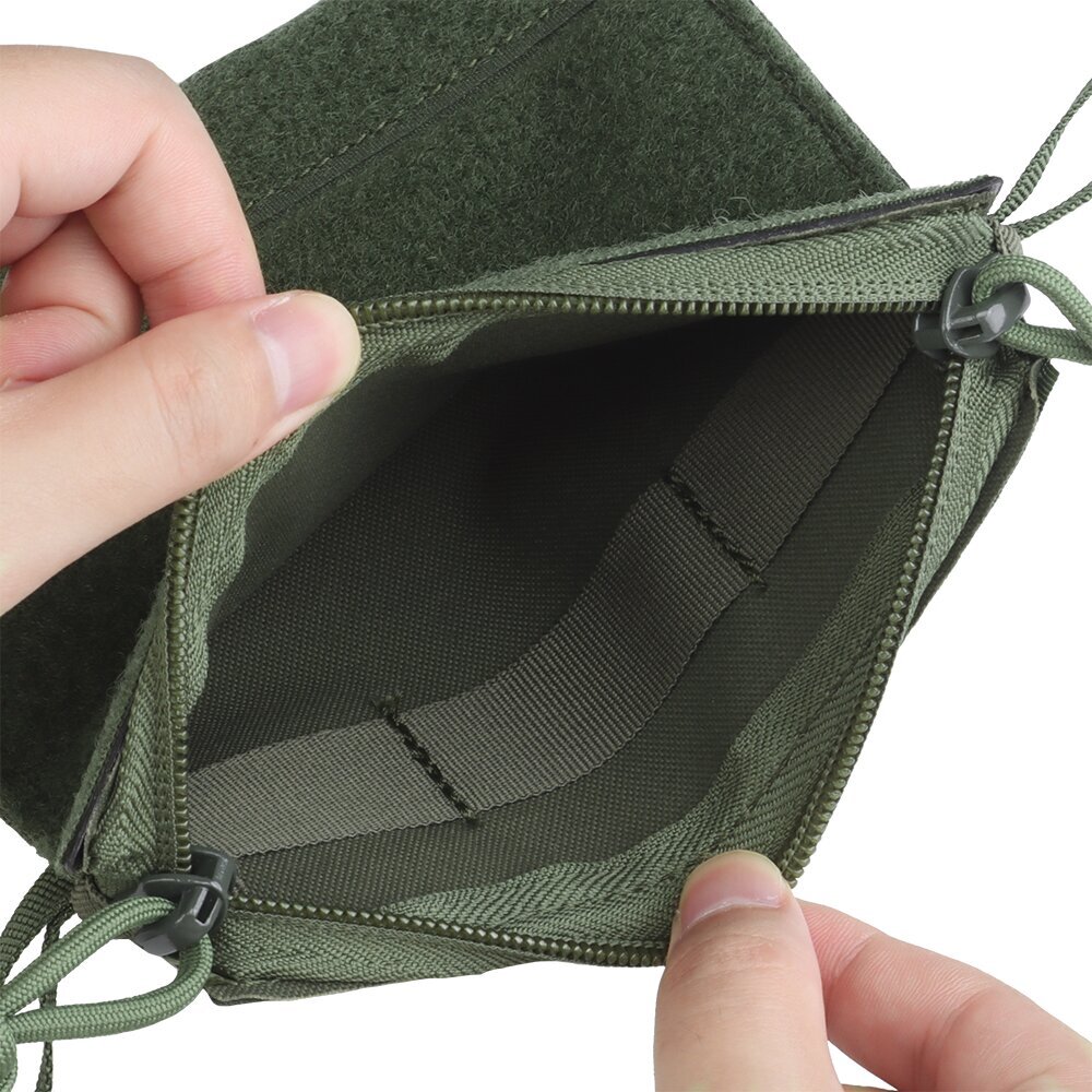 Tactical Admin Small Pouch Hook & Loop Zipper Closure Bag Insert Chest Rig Vest