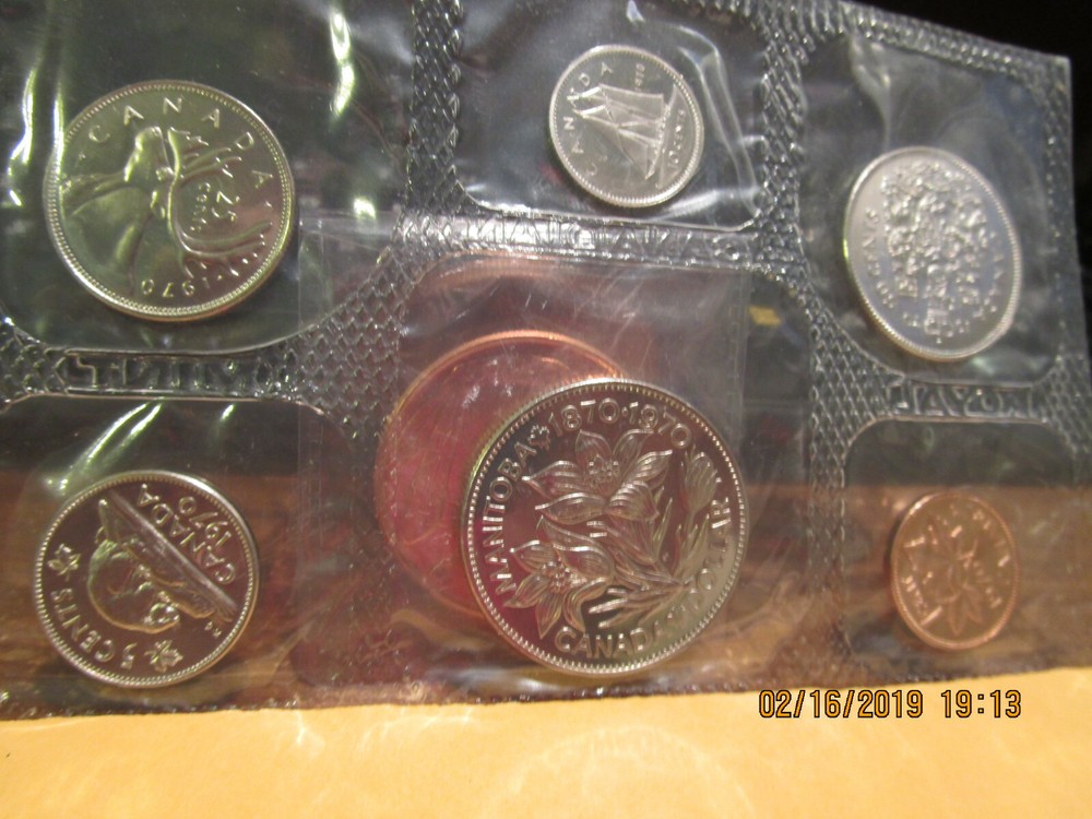 1970 Canadien Proof Like Set +++++ (6)