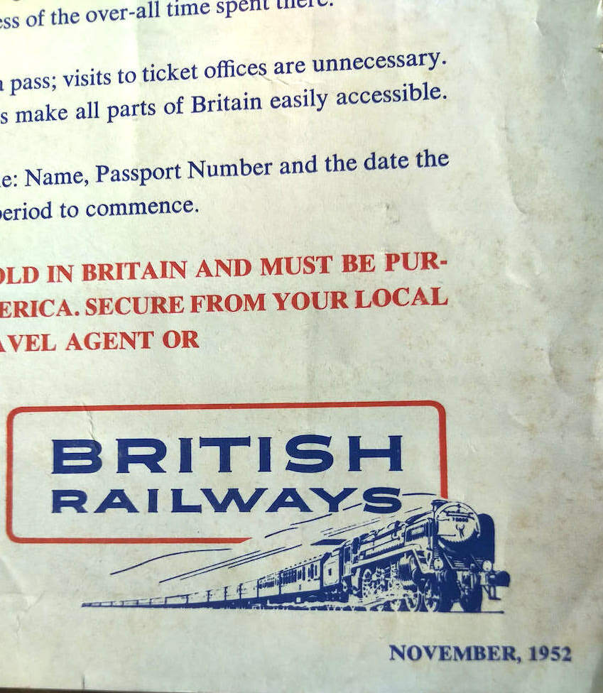 British Railways Broadsheet November 1952