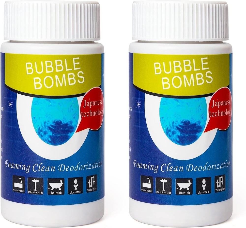 Powerful Magic Bubble Bombs Drain Cleaner - 2 Pack for Instant Clog Elimination