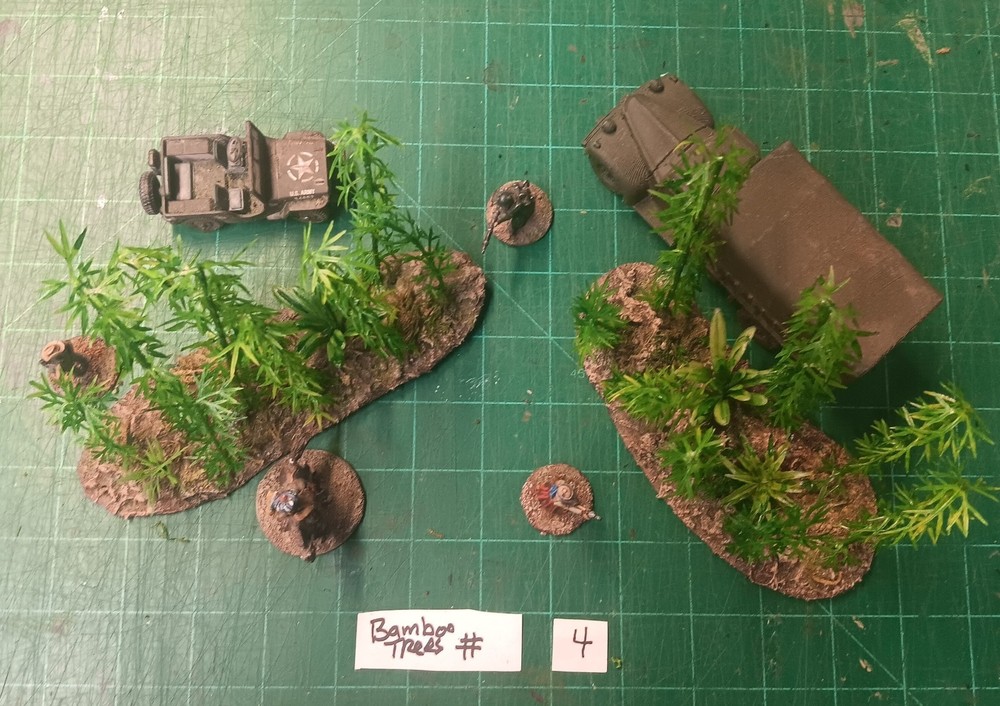 28mm Bolt action Jungle wargaming 2 x Bamboo Tree terrain #4