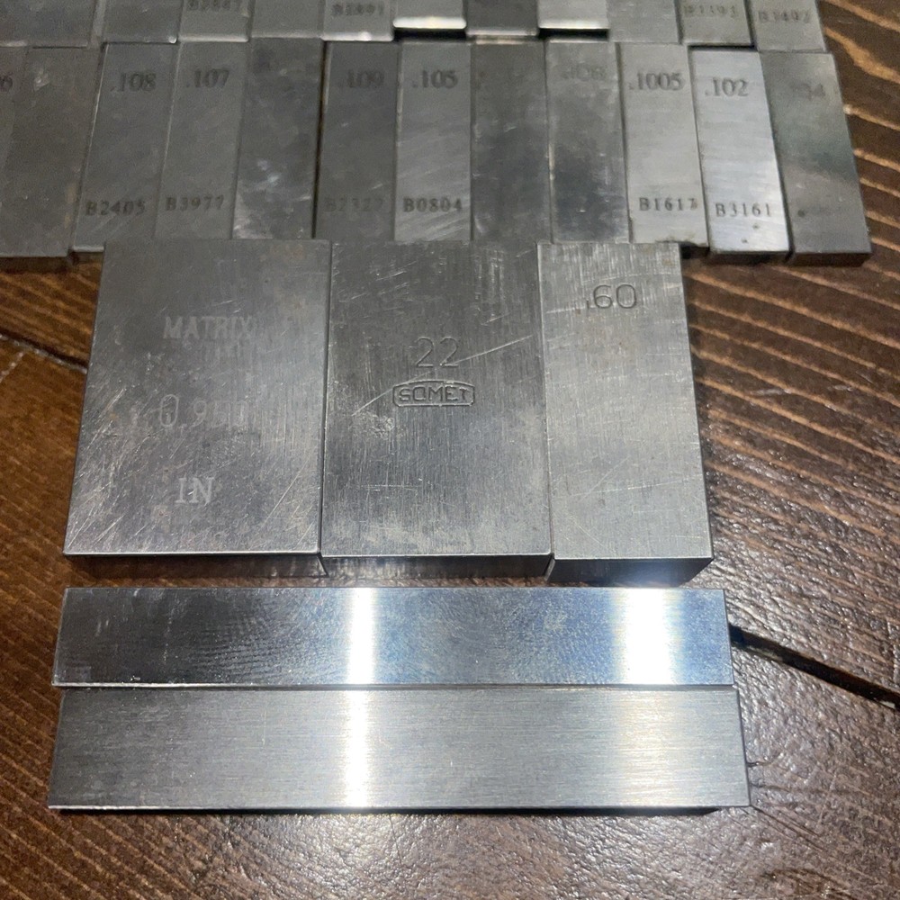 50 Miscellaneous Gage Blocks Steel